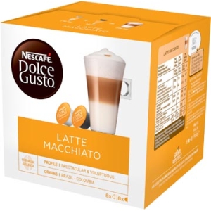 087200 0872 08720 nescafé dolce gusto koffiecapsules latte macchiato pak 16 stuks 108090 286024 3264660 87239 087239 7613037524970 7613037491173 niet van toepassing warme dranken nescafe