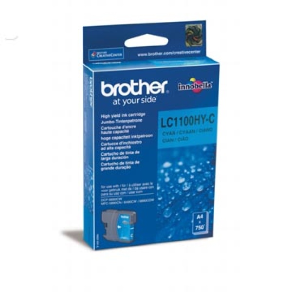 1100hyc 1100 1100h 1100hy brother cartridges inkjet inkjets inkpatronen inkt inktpatroon cartridge inktcartridge oem cyaan 750 pagina's lc1100hyc 313262 411409 a4-bro99705 31brolc1100hyc 411405 4218305 bro99705 brolc1100hyc lc1100 lc-1100hyc 1415863 24595 4977766659857 4977766659840