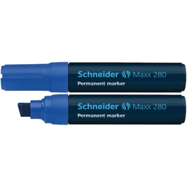 128003 1280 12800 schneider alcoholstift permanent marker maxx 280 blauw navulbaar a9-s-128003 s-128003 4004675042378 4004675000354 4 - 12 mm schuin ecologisch