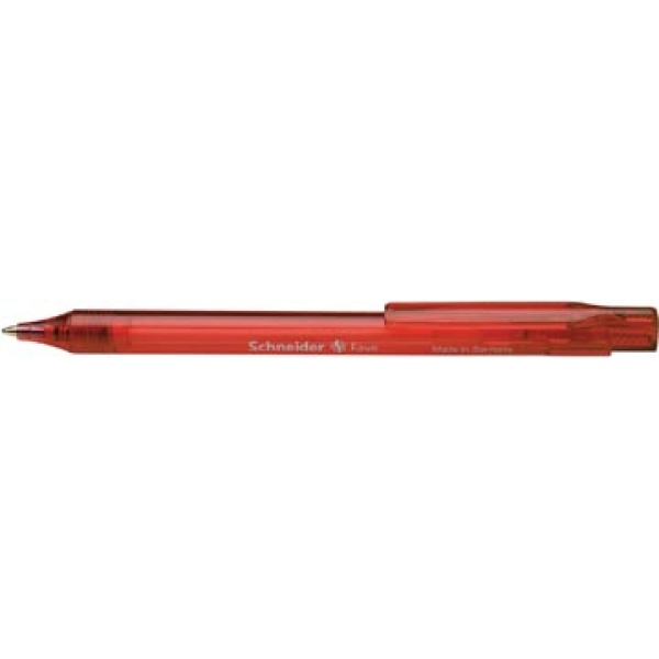 130402 1304 13040 schneider ballpoint balpen balpennen bic pen pennen schrijfgerei stylo fave medium penpunt rood s-130402 4004675069375 4004675069368 navulbaar intrekbaar