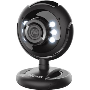 16428 1642 trust camera camera's webcam webcams spotlight pro ingebouwde microfoon ledlampjes 8713439164282 zwart
