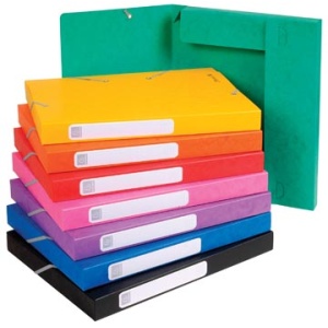 18500h 1850 18500 exacompta box documentenbox elastobox karton rug 2 5 cm geassorteerde kleuren: groen blauw geel rood oranje cartobox elastoboxen a4 elastieken 6877646 3141879001853 3141870001852 2 5 cm rugetiket ecologisch fsc certified verzamelbox