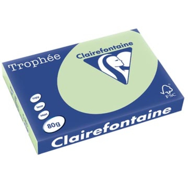 1891 clairefontaine clairfontaine papier printpapier golfgroen a3 80 gekleurd g trophée pastel vel 13cla1891 288574kn m7-500108 3098382 335977 883445 cs-883445 1891c 3329685189105 3329680189100 80 g groen voor laser voor inkjet voor kopieertoestel ecologisch fsc mix{{fsc_m}}