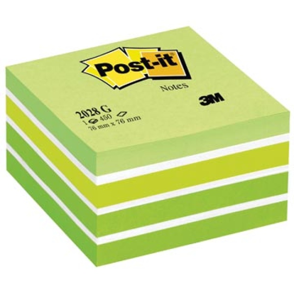 2028g 2028 post-it memo memocube memokubus memokubussen notes 450vel kubus ft groen 76 x mm 2028-gr a7-392590 2619067 392590 701245 850667 54001895872803 4001895872808 450 76 x 76 mm blanco pastel ecologisch pefc certified{{pefc}}