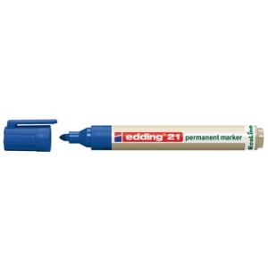 21b edding alcoholstift marker blauw permanent ecoline e-21 navulbaar 11edd4439003 a7-630043 311927 3721030 3750561 4566056 630043 4-21003 4439003 4004764917853 4004764917846 1 5 - 3 mm rond alcohol ecologisch