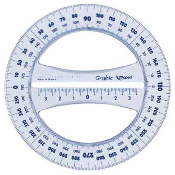 242360 2423 24236 maped gradenbogen gradenboog rapporteur geometric 360° - 12 cm 736415 736421 736422 i242360 13154142423600 3154142423603 transparant ecologisch