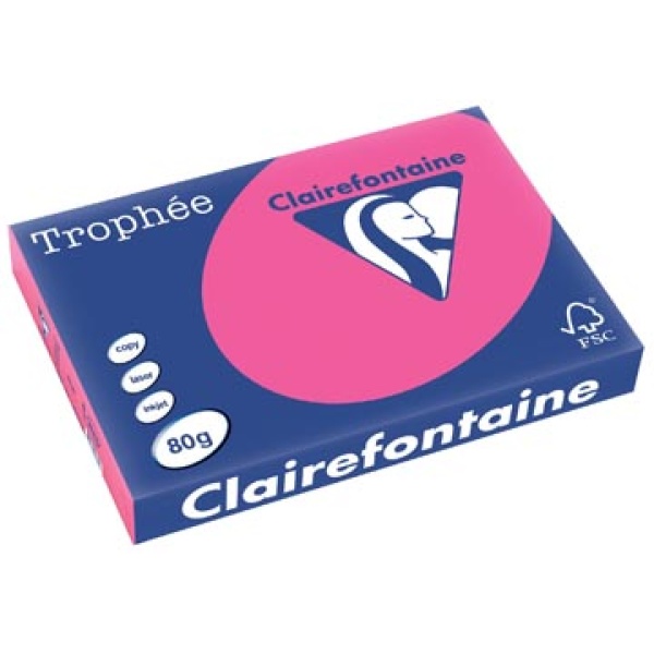 2888c 2888 clairefontaine clairfontaine papier printpapier fluo a3 roze 80 pastel g gekleurd trophée vel 13cla2888 288657ha m7-500137 6880374 3329685288808 3329680288803 80 g voor laser voor inkjet voor kopieertoestel ecologisch fsc mix{{fsc_m}}