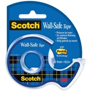 319165d 3191 31916 319165 scotch kleefband plakband tape wall-safe ft 19 mm x 16 5 m op blister 18319165d 05902658111662 4054596313224 niet van toepassing