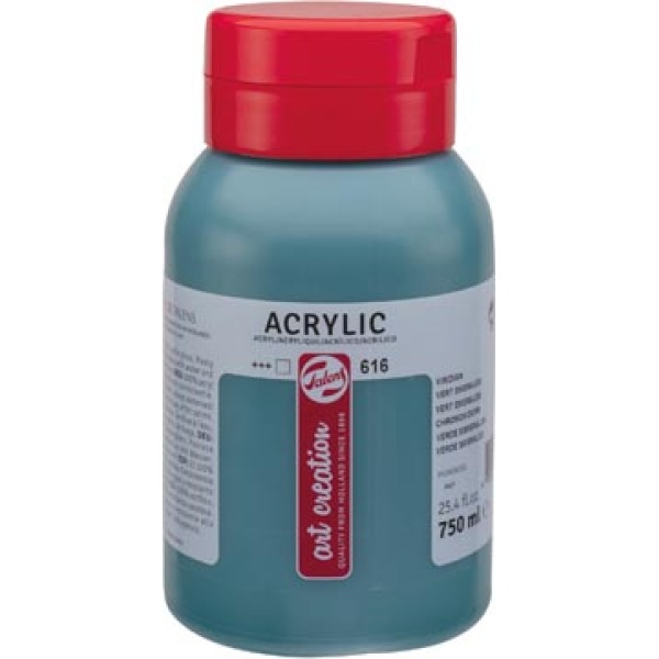 3574616 3574 35746 357461 talens acryl acrylverf acrylverven verf art creation flacon 750 ml vert émeraude 3574616m 8712079459864 groen