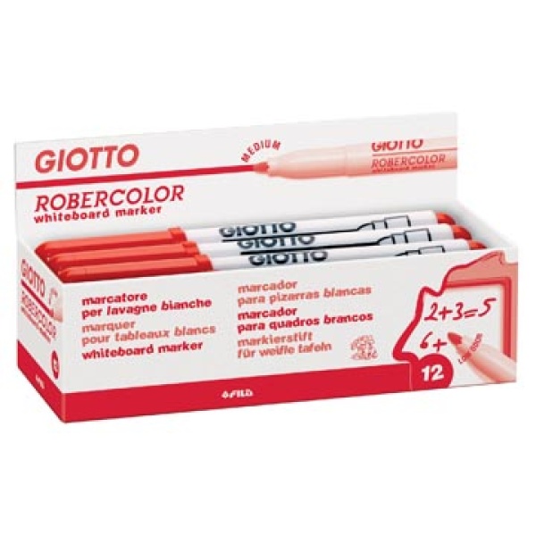 413402 4134 41340 giotto marker markers stift stiften whiteboard whiteboardmarker whiteboardmarkers witbordstift witbordstiften whiteboardstift witbordmarker robercolor medium ronde punt rood f413402 8000825413438 8000825413445 8000825413483 4 mm rond