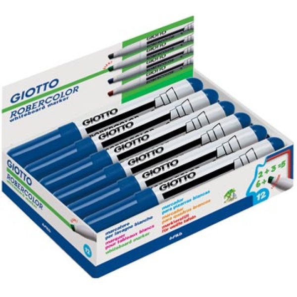 413601 4136 41360 giotto marker markers stift stiften whiteboard whiteboardmarker whiteboardmarkers witbordstift witbordstiften whiteboardstift witbordmarker robercolor maxi schuine punt blauw f413601 8000825413612 8000825413629 8000825413698 6 4 mm schuin