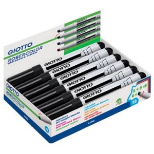 413603 4136 41360 giotto marker markers stift stiften whiteboard whiteboardmarker whiteboardmarkers witbordstift witbordstiften whiteboardstift witbordmarker robercolor maxi schuine punt zwart f413603 8000825413650 8000825413674 8000825413667 6 4 mm schuin