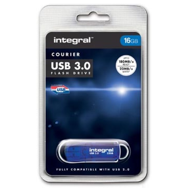 417458 4174 41745 integral datadrager datadragers flash stick sticks usb usb-stick usbstick usbsticks courier 3 0 16 gb infd16gbcou3 tbc 5055288417458 16 gb 3 0