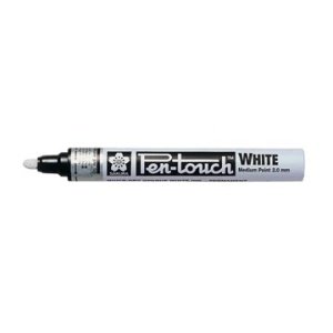 42500 4250 sakura paintmarker paintmarkers verfmarker verfmarkers pen-touch marker wit punt 2 mm paint markers 11sak42500 6842965 10084511362854 084511362857