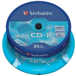43352 4335 verbatim cd cd's disc discs recordable spindel 25 stuks 50023942433526 tbc 023942433521 700 mb niet van toepassing