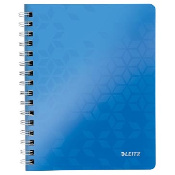 4641036 4641 46410 464103 leitz notitieboek wow a5 blauw geruit 5 mm ft schrift 46410036 perforatie ecologisch kaki fsc mix{{fsc_m}}