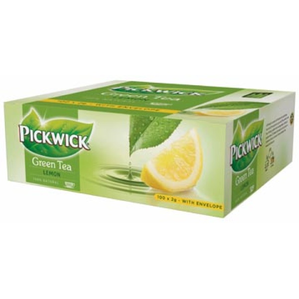 47252 4725 pickwick thee theezakje theezakjes tea green lemon pak 100 stuks 281906 316399 a7-891713 334618 891713 7084067 047252 4070706 15410138028692 5410138028695 niet van toepassing warme dranken