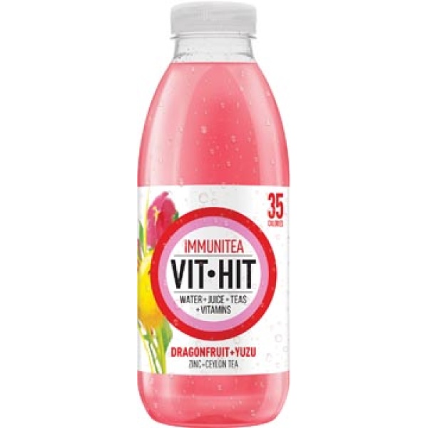 51572 5157 vit vithit hit icetea ijsthee ice tea koude thee vitaminedrank immunitea dragon fruit flesje 50 cl pak 12 stuks 051572 05034033001012 15034033000197 koude dranken niet van toepassing