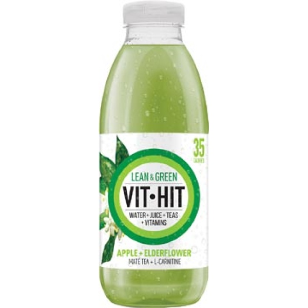 51573 5157 vit vithit hit icetea ijsthee ice tea koude thee vitaminedrank lean & green flesje 50 cl pak 12 stuks 051573 05034033001005 15034033000210 koude dranken niet van toepassing