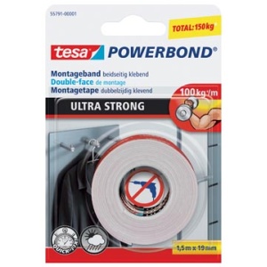 55791 5579 tesa mounting tape ophangplakband ophangtape montageplakband montagetape op powerbond blister ft ultra strong 1 5 m x 19 mm 326515 836248 55791-00001-00 4042448221599 4042448221582 4042448217356 wit
