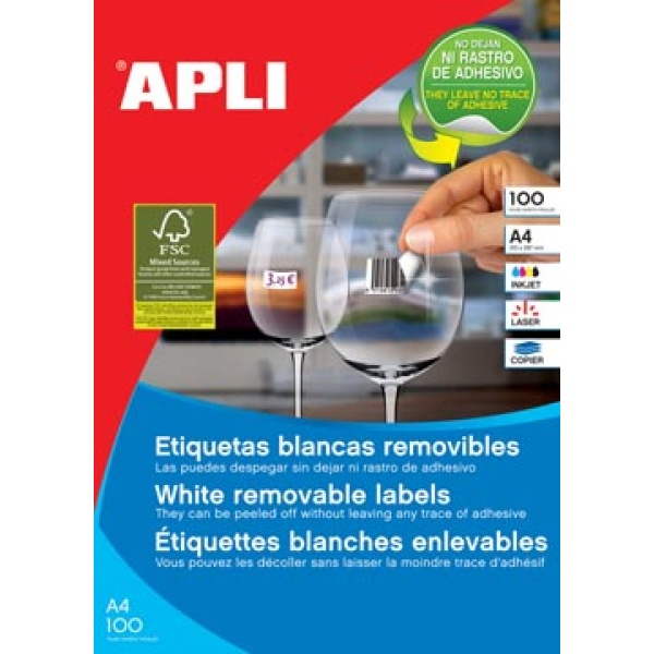 583060 5830 58306 apli etiket etiketje etiketjes label labels ft 210 x 297 mm 100 stuks 1 per blad 3060 afneembare witte etiketten b h 13avel4735rev 5899452 13her10021 13her10315 13sigla230 2210021 329341 329342 3829561 816900 817070 895454 003060 03060 8410782030607 210 x 297 mm rechthoekig voor laser voor inkjet wit ecologisch fsc mix{{fsc_m}}