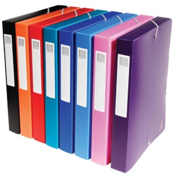 5970e 5970 exacompta box documentenbox elastobox rug 4 cm geassorteerde kleuren elastoboxen a4 pp 8072169 3130632059705 3130630059707 4 cm assortiment aan kleuren