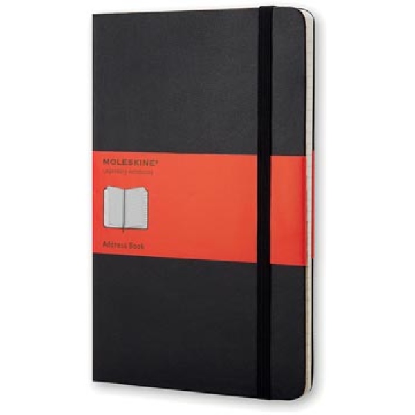 701658 7016 70165 moleskine adresboek adresboekje repertorium 240 ft 13 x 21 cm gelijnd harde cover 192 bladzijden zwart 011540 978 88 8370 165 8 9788883701658 hard cover 70 g 13 x 21 cm gebonden