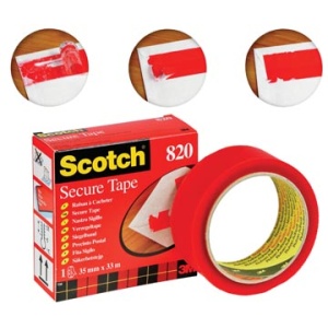 820r scotch kleefband secure tape rood plakband 319032 4771683 3778872 6887628 820red 051141995809 3134375014588 50051141995804 53134375014583