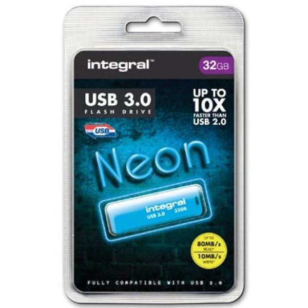 8417465 8417 84174 841746 integral datadrager datadragers flash usb-stick usbstick usbsticks usb neon stick 3 0 32 gb sticks infd32gbneonb3 5055288418844 32 gb 3 0 blauw