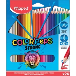 862724 8627 86272 maped kleuren kleurpotloden kleurpotlood kleurtjes potloden potlood color'peps strong 24 in kartonnen etui m862724 13154148627248 23154148627245 3154148627241 assortiment aan kleuren