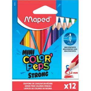 862812 8628 86281 maped kleuren kleurpotloden kleurpotlood kleurtjes potloden potlood color'peps mini strong 12 in kartonnen etui m862812 13154148628122 23154148628129 3154148628125 assortiment aan kleuren