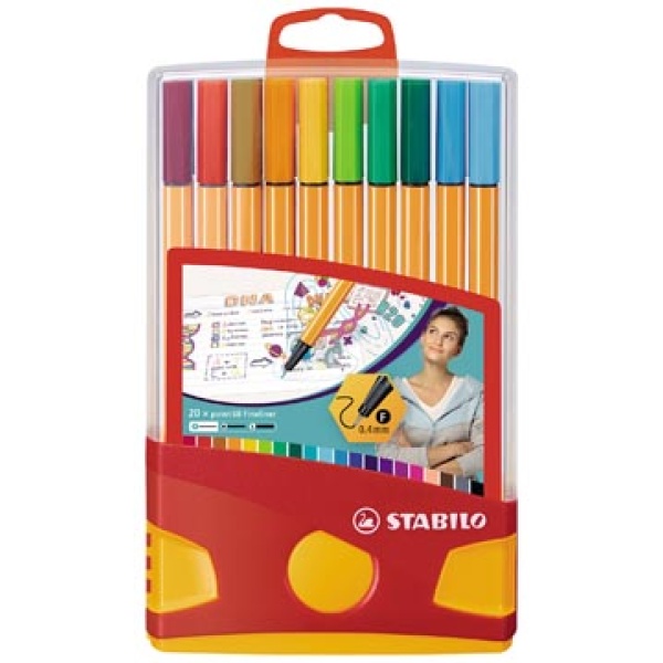 8820031 8820 88200 882003 stabilo fijne stift fijne stiften fineliner fineliners schrijfgerei schrijfstilft point 88 11sta881502 344821 11sta8820031 633169 8820-031 4006381363983 4006381363976 assortiment aan kleuren