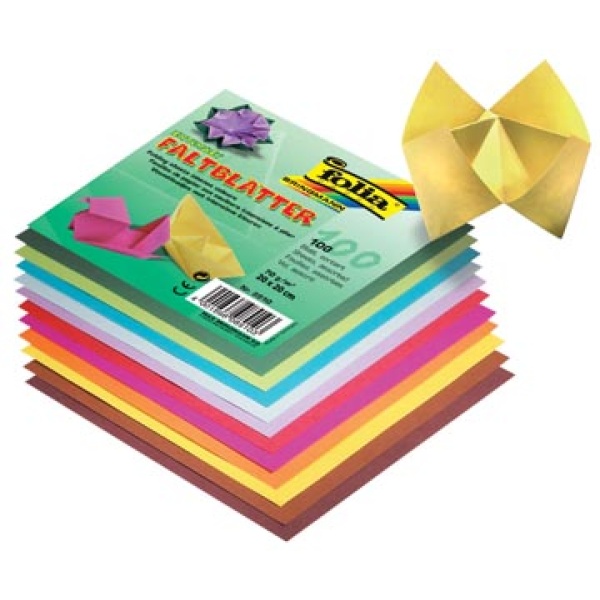 8920 folia origami vouwblaadje vouwpapier ft 20 x cm pak 100 blaadjes vouwblaadjes 141903 4001868189209 4001868089202 assortiment aan kleuren ecologisch pefc certified{{pefc}}