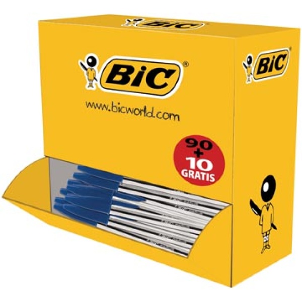 896039 8960 89603 bic ballpoint balpen pen pennen schrijfgerei stylo cristal blauw 90 medium + voordeelpak 10 gratis balpennen 11bic896039 322130 5421053 5494833 616283 969170 942910 03086129429103 3086123278233 0 4 mm ecologisch nf environnement{{nf}}