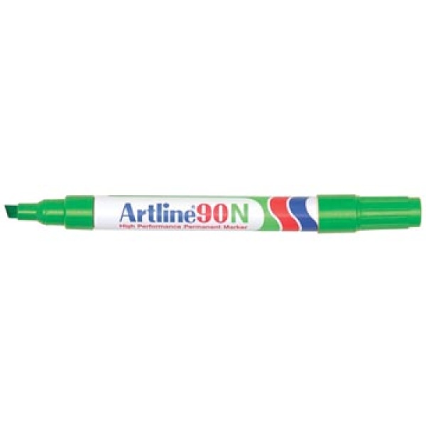 90v artline alcoholstift marker groen 90n permanent 11art0690204 630514 7029117 1314556 147872 1635880 631374 830614 0690204 64974052802579 4974052802577 5410631063049 2 - 5 mm schuin navulbaar alcohol