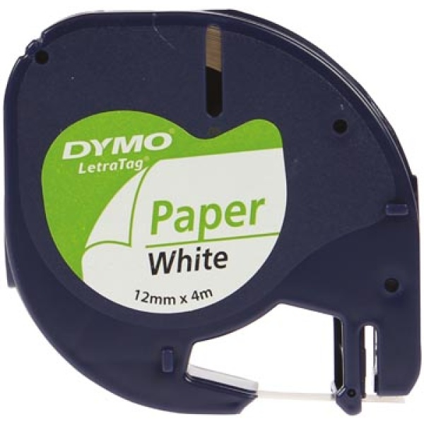 91200 9120 dymo beletteringsysteemtape beletteringsysteemtapes etiket labels tape beletteringsysteem papier wit letratag 12 mm tapes 0091200 a7-931190 15dymo91200 401701 730821 931190 dym0091200 s0721510 15411313912003 5411313912105 5411313912006 12 mm