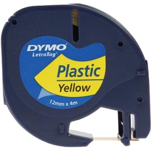 91202 9120 dymo beletteringsysteemtape beletteringsysteemtapes etiket labels tape beletteringsysteem geel plastic letratag 12 mm tapes 0091202 a7-931175 15dymo91202 401703 730823 870791 931175 dym0091202 s0721620 15411313912027 5411313912129 5411313912020 12 mm