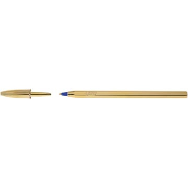 921340 9213 92134 bic ballpoint balpen balpennen pen pennen schrijfgerei stylo cristal medium gouden lichaam blauwe inkt doos 20 stuks 379706 9213401 03086129213405 3086123356122 tbc 0 4 mm goud