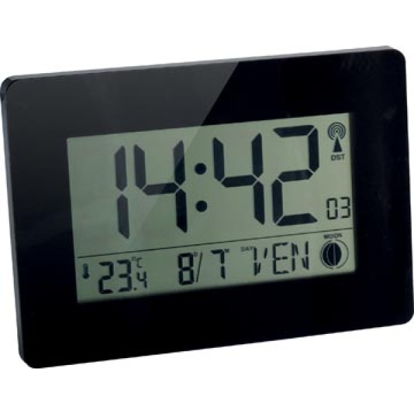 940011 9400 94001 orium by cep radiogestuurd radiogestuurde horloge klok digitale lcd scherm multifunctioneel ft 22 9 x 2 7 16 cm 2110940011 3661474110946 3661474903883 zwart