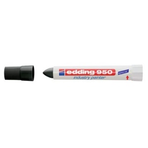 950z edding industrie marker industry painter zwart e-950 11edd6001 631491 631461 a7-631491 841762 4-950001 6001 4004764426003 4004764019649 10 mm rond