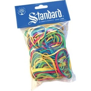 b223701 b223 b2237 b22370 standard elastiek elastieken rubber rubberband elastiekjes elastiekje rekker rekkers 1 5/2 x 70/90 mm geassorteerde kleuren zakje 50 g Q223701 5410367037000 assortiment aan kleuren