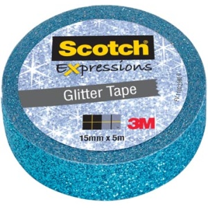 c514blu c514 c514b c514bl scotch hobbyplakband kleefband expressions glitter tape 15 mm x 5 m blauw 801205 c514-blu 54054596070344 4054596070349