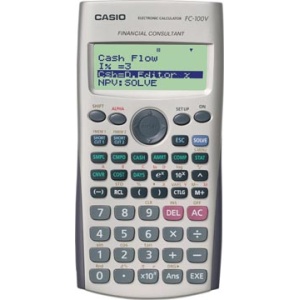 fc100v fc10 fc100 casio calculator finance financieel financiële financiële rekenmachines rekenmachines rekenmachine fc-100v fc-100v-w-eh 4971850172147 10 % toets grijs