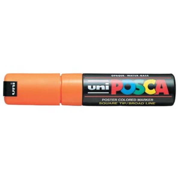 pc85fo pc85 pc85f uni-ball paintmarker paintmarkers verfmarker verfmarkers marker posca fluo oranje paint op waterbasis pc-8k markers 6759581 m7-802167 7085404 pc8k o 4902778916957