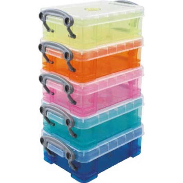 ub02pck ub02 ub02p ub02pc really rub curver useful box boxen doos dozen opbergbox opbergdoos opbergdozen boxes set 5 x 2 liter assorti kleuren 0 2ass-pk5 5060024802771 assortiment aan kleuren