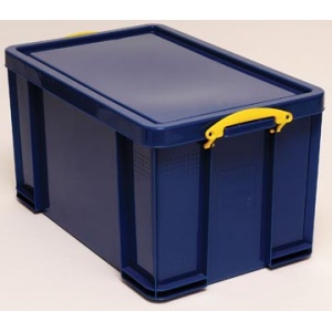 ub84b ub84 really rub curver useful box boxen doos dozen opbergbox opbergdoos opbergdozen 84 liter donkerblauw gele handvaten 84sb 5060231639924