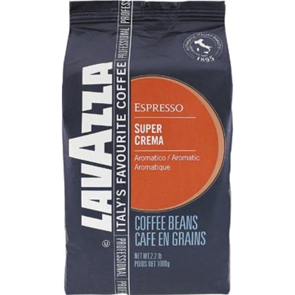 108005 1080 10800 lavazza koffie koffiebonen super crema zak 1 kg 8000070142022 8000070042025 niet van toepassing warme dranken automaat
