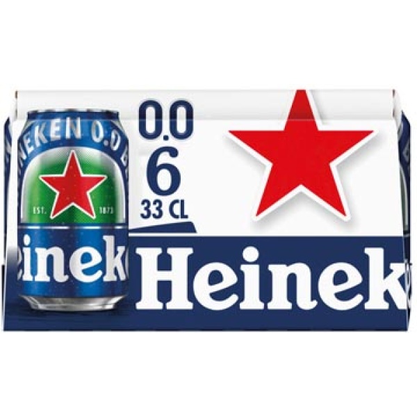 11635 1163 heineken bier alcoholvrij pak 6 blik 33 stuks cl 379293 14635 8712000058777 8712000058678 koude dranken niet van toepassing