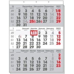 330230 3302 33023 merkloos agenda kalender kalenders 2023 driemaandskalender compact 5400669013192 5400669000246