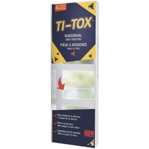r61 riem anti-insecten ti-tox anti-vliegensticker transparant 4 stuks 61 5411323610015 5411323610008 niet van toepassing